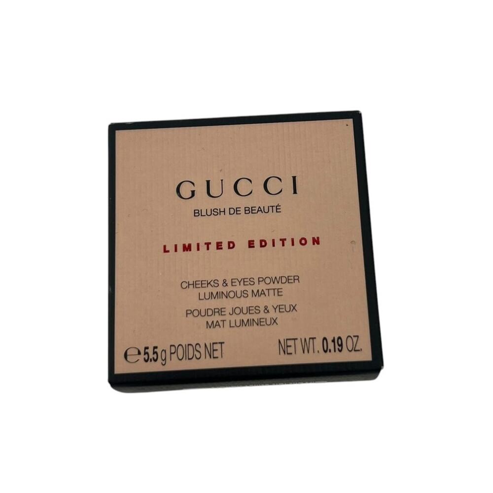 Gucci Blush Soft Peach 10 Limited Edition Cheeks Eyes Powder Matte NEW .19 oz